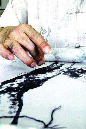 針尖上的水墨 在宣紙上刺繡的跨界藝術體驗